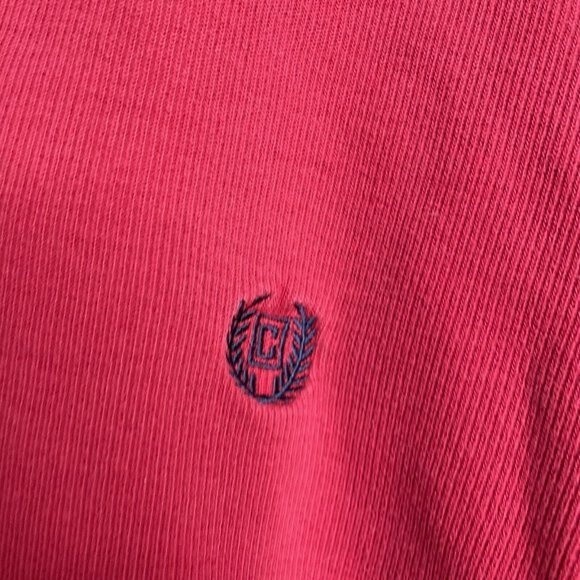 Chaps Men 1/4 Zip Red Pullover Ribbed Sweater Long Sleeve Casual Shirt XL - Picture 5 of 12